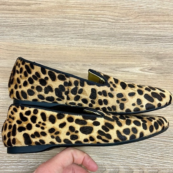 NWOB Birdies The Starling Cheetah Calf Hair Classic Loafers Size 5 - Picture 3 of 8